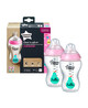 Tommee Tippee Closer to Nature 2x340ml Easi-Vent™ Decorative Feeding Bottle - Girl image number 2